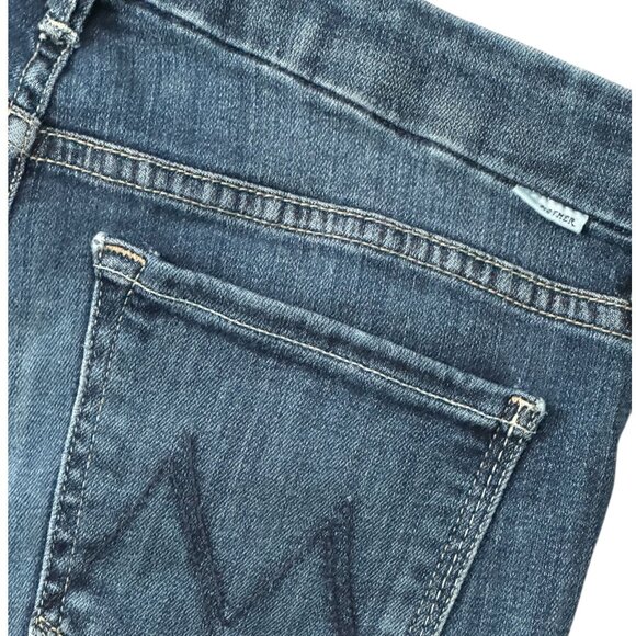 Mother The Looker Skinny Jeans 28 Mid Rise Stretch Denim Wash "Here Kitty Kitty" - Picture 10 of 12
